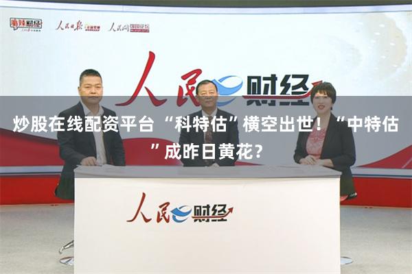 炒股在线配资平台 “科特估”横空出世！“中特估”成昨日黄花？