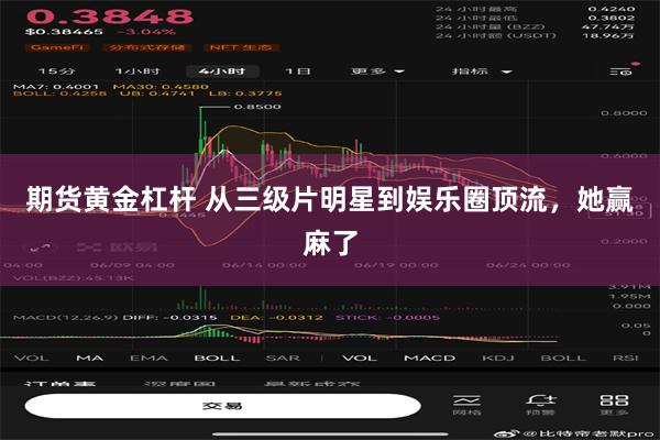 期货黄金杠杆 从三级片明星到娱乐圈顶流，她赢麻了