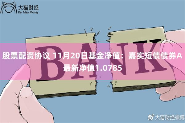 股票配资协议 11月20日基金净值：嘉实短债债券A最新净值1.0785